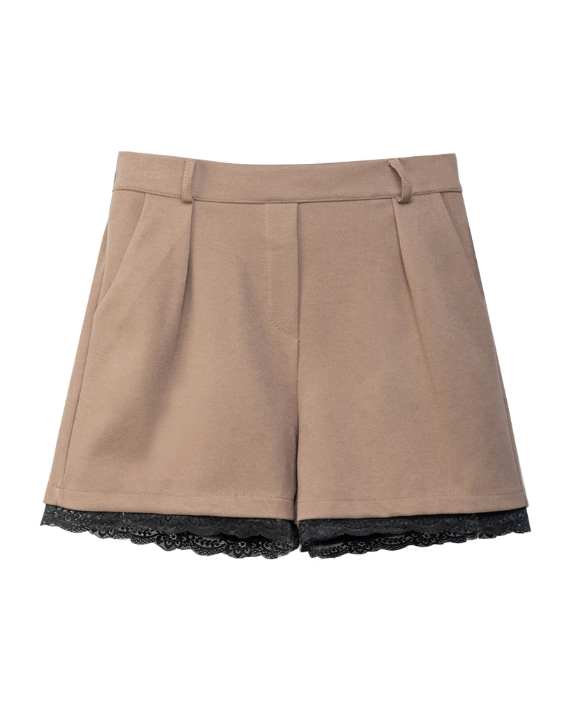 kurze hose mit spitze am bein
