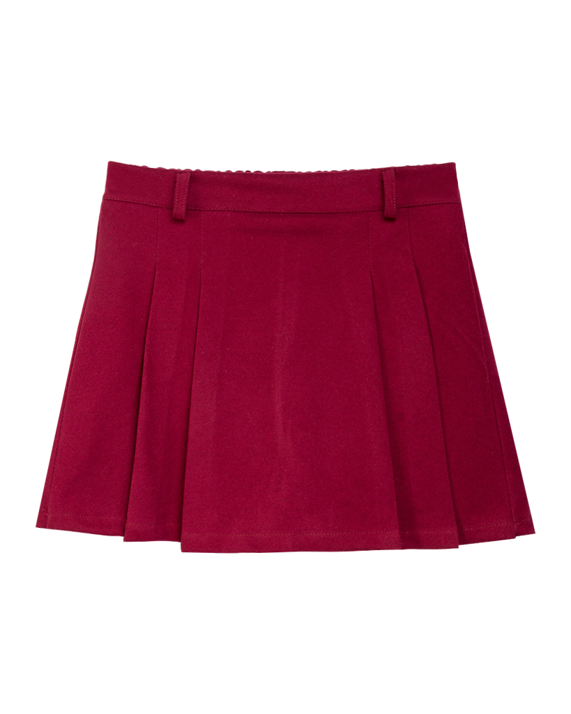 Skort Velour Kellerfalte