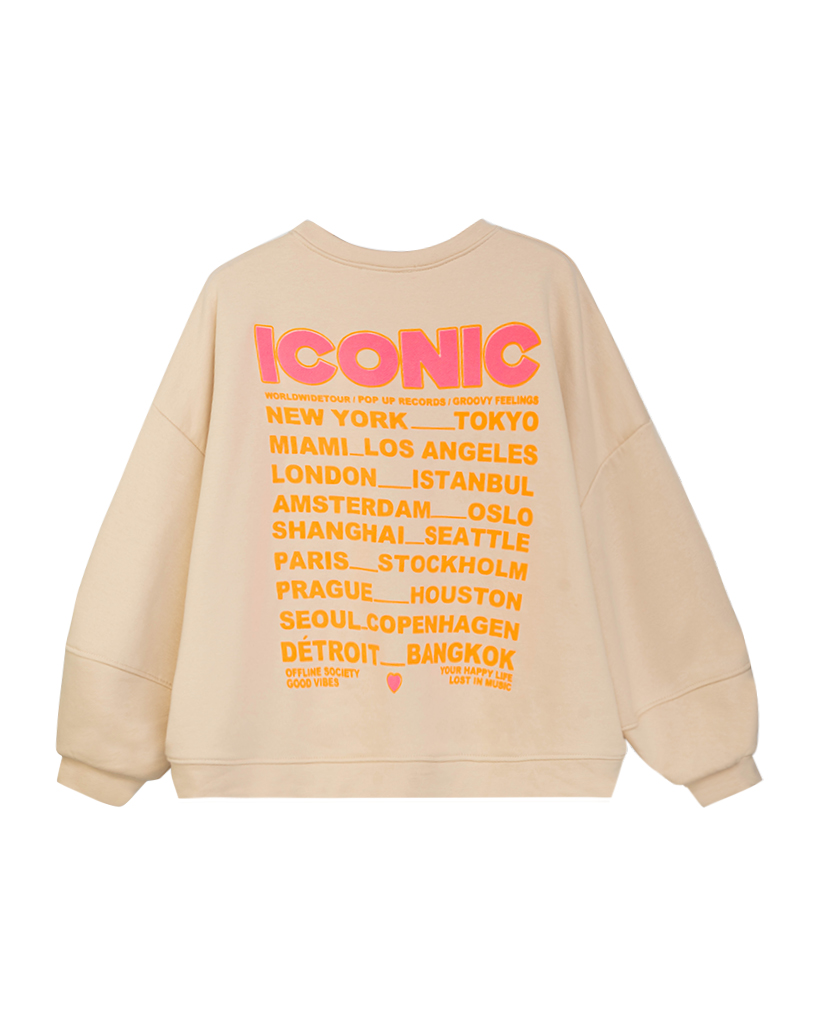 Oversize-Pullover mit Iconic-Print Oversize-Pullover mit Iconic-Print