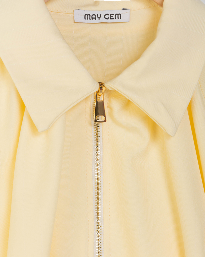 Jacke mit Fledermausärmeln und Ballon-Silhouette