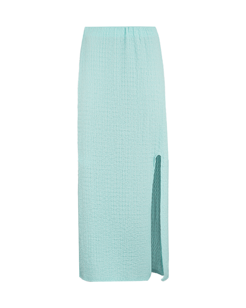 krepp Waffel-Muster maxi Rock krepp Waffel-Muster maxi Rock