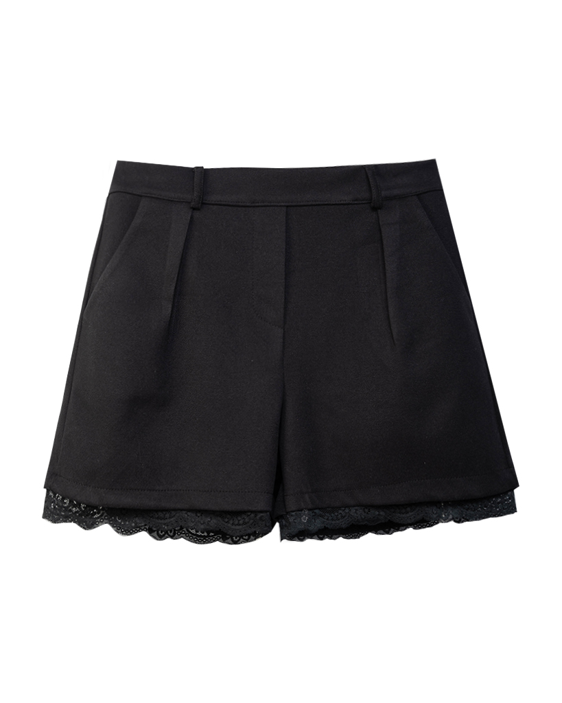 kurze hose mit spitze am bein
