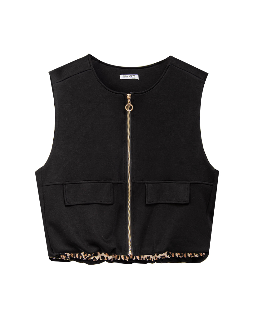 Soft Jersey Weste mit Leo innenfutter Soft Jersey Weste mit Leo innenfutter