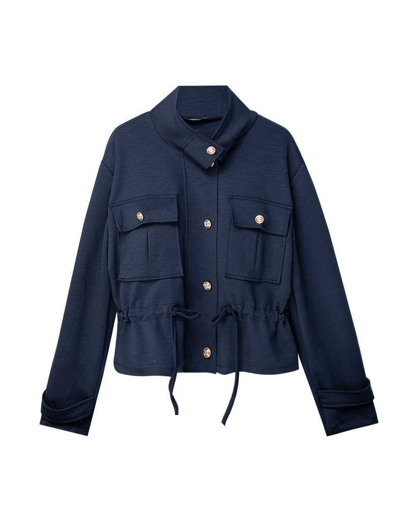 Soft jersey Jacke mit verstellbare Teile