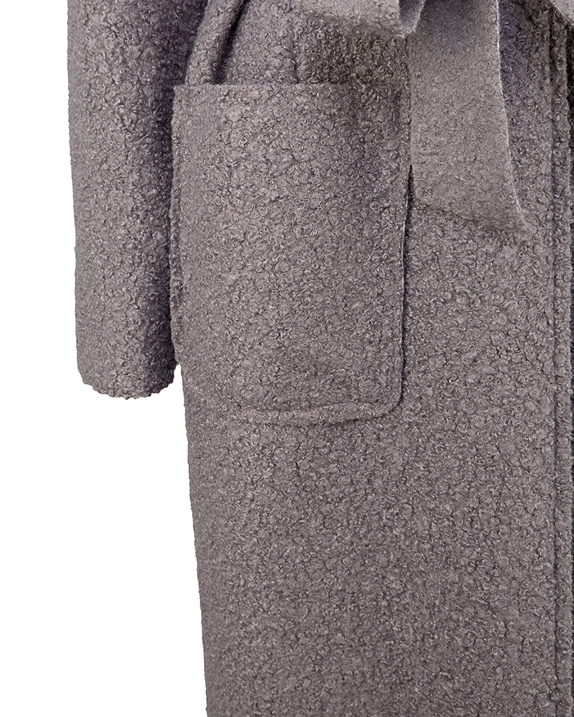 Teddy Mantel mit Gürtel