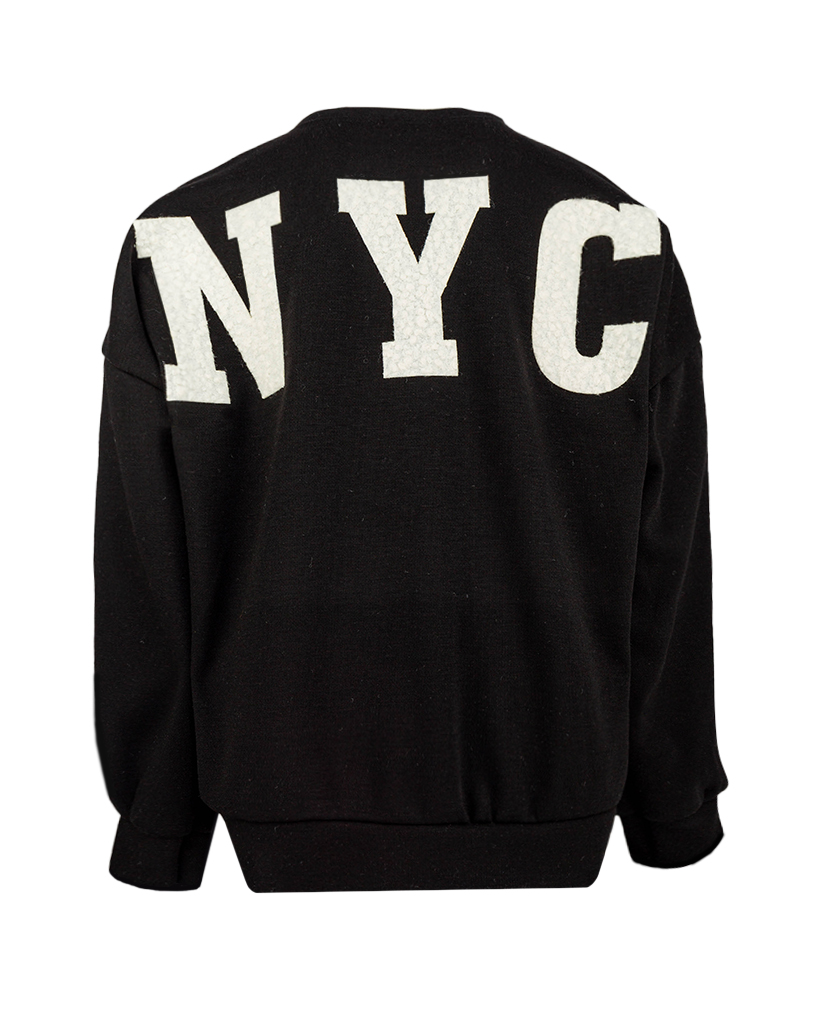 Oversize Sweatshirt Pullover mit NYC Logo