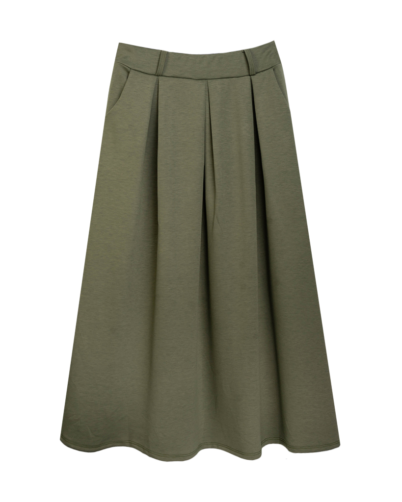 Midi falten Rock aus Soft Jersey Midi falten Rock aus Soft Jersey