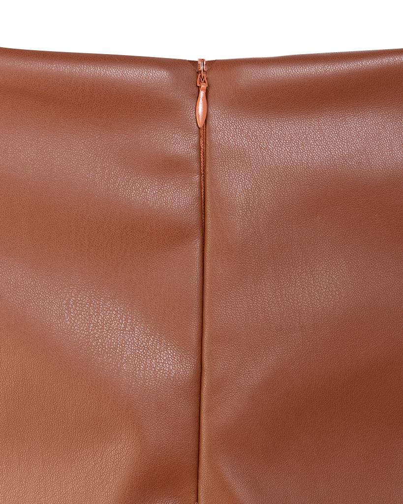 Leder Skort