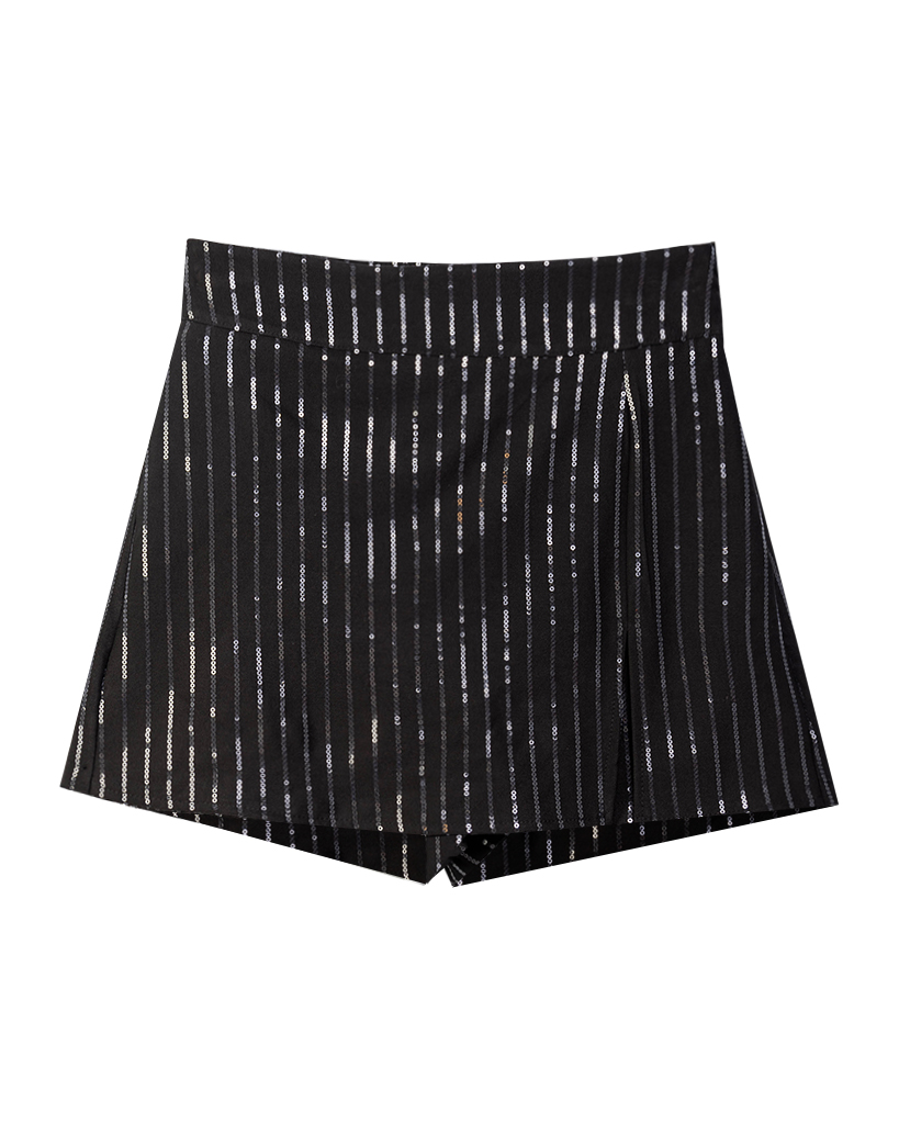 Hosenrock mit streifen aus Pailletten
