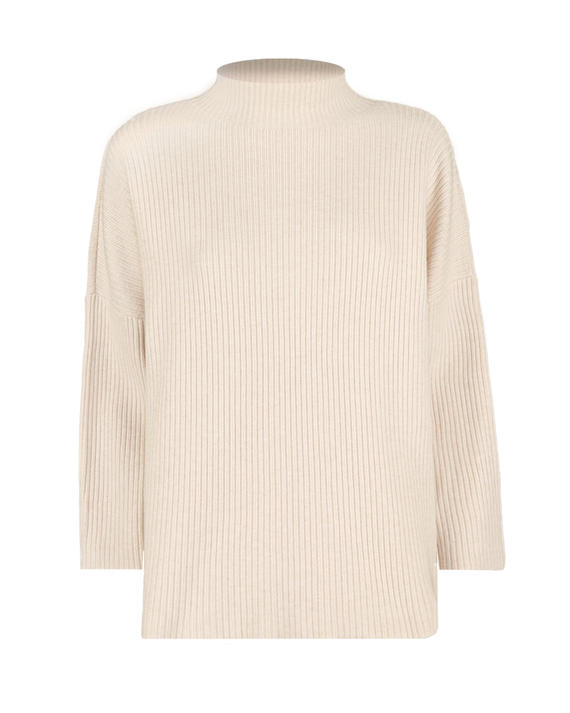 Feinstrick Pullover gerippt