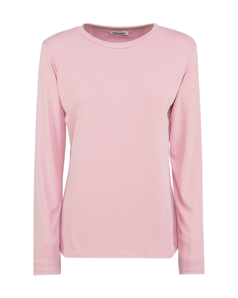 Basic langarm Shirt gerippt Basic langarm Shirt gerippt