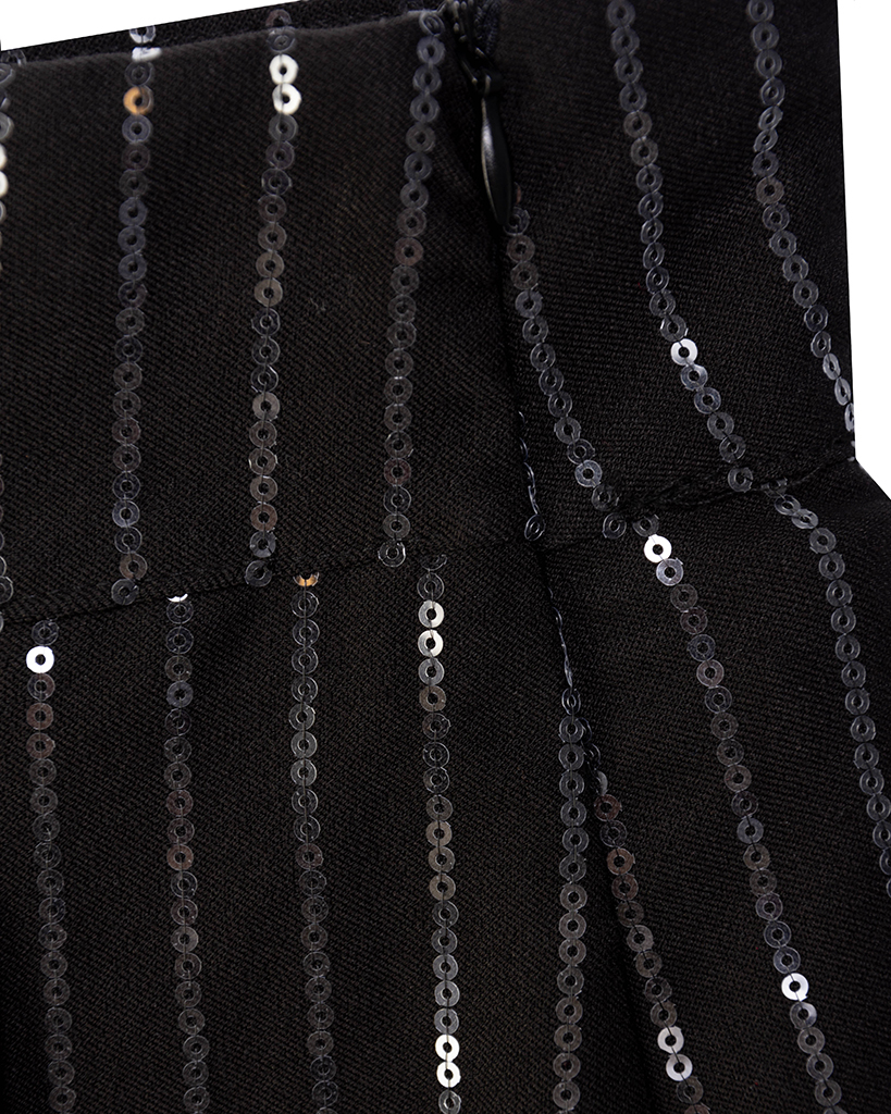 Hosenrock mit streifen aus Pailletten