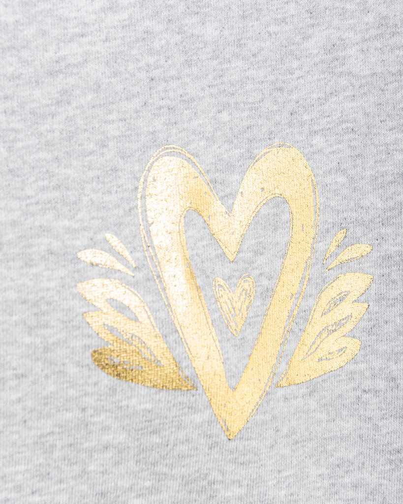 Sweatshirt mit gold Herzen Sweatshirt mit gold Herzen