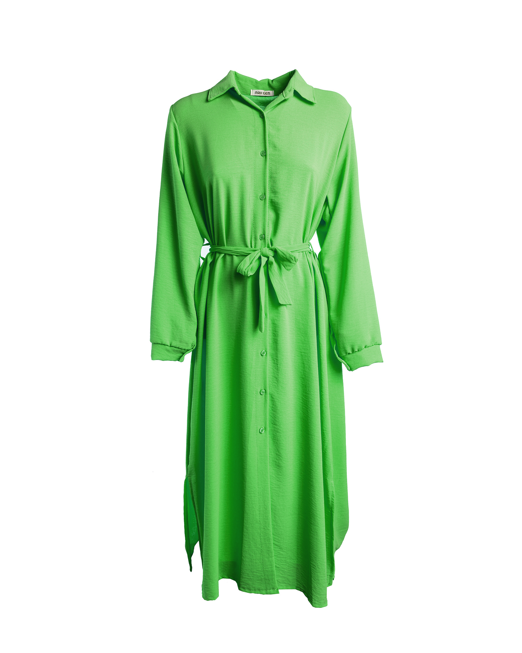 Hailey langes Hemdblusenkleid langarm