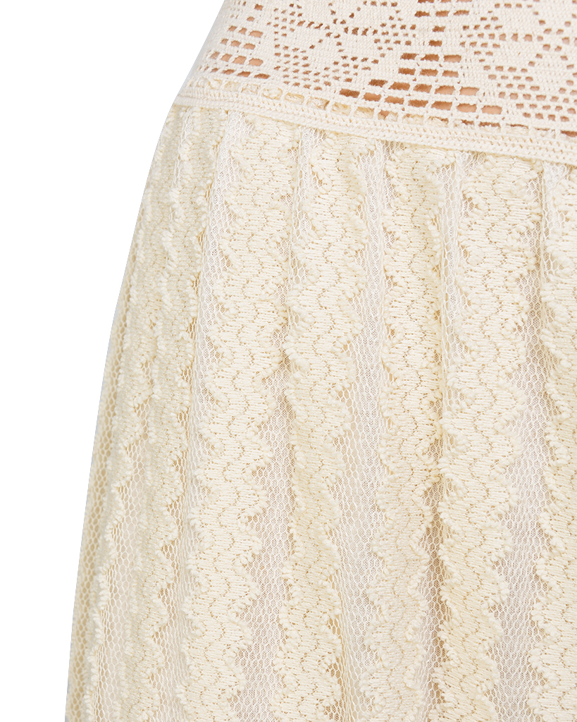 Hose aus Spitze weiß glitzernd