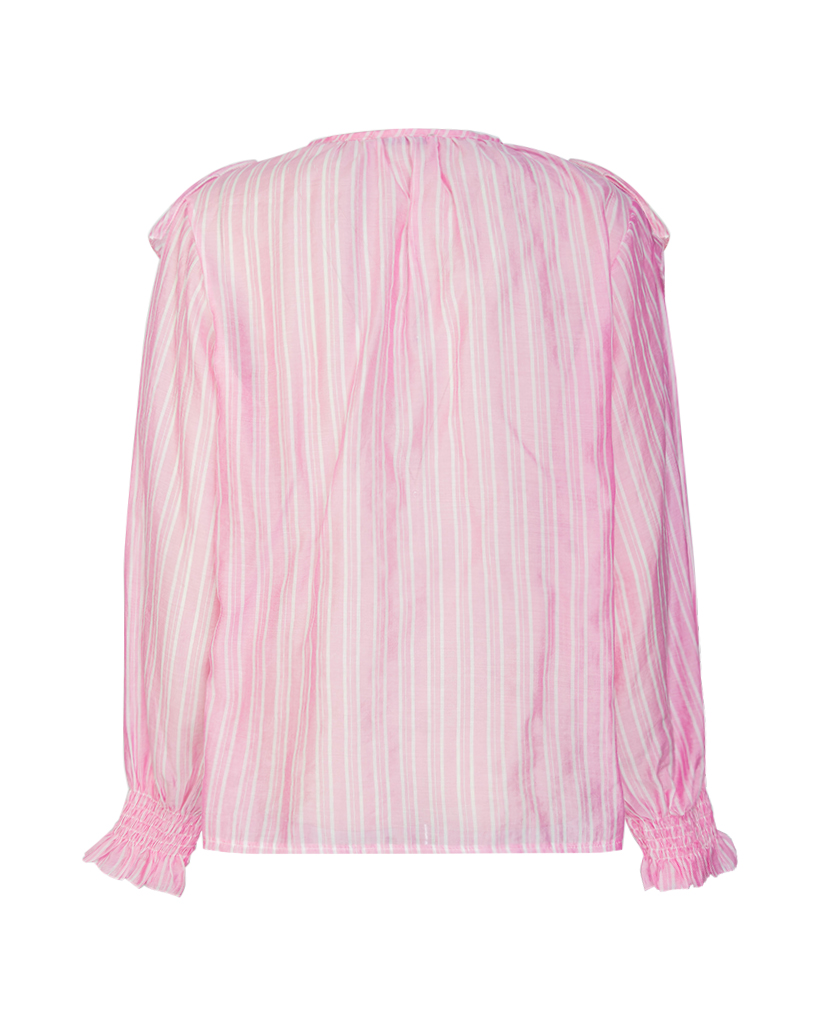 Volant Bluse mit Streifenmuster – Federleicht & Feminin