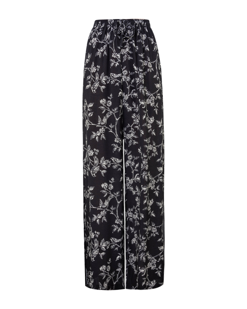 Viskose Hose mit floralem Print Muster Viskose Hose mit floralem Print Muster