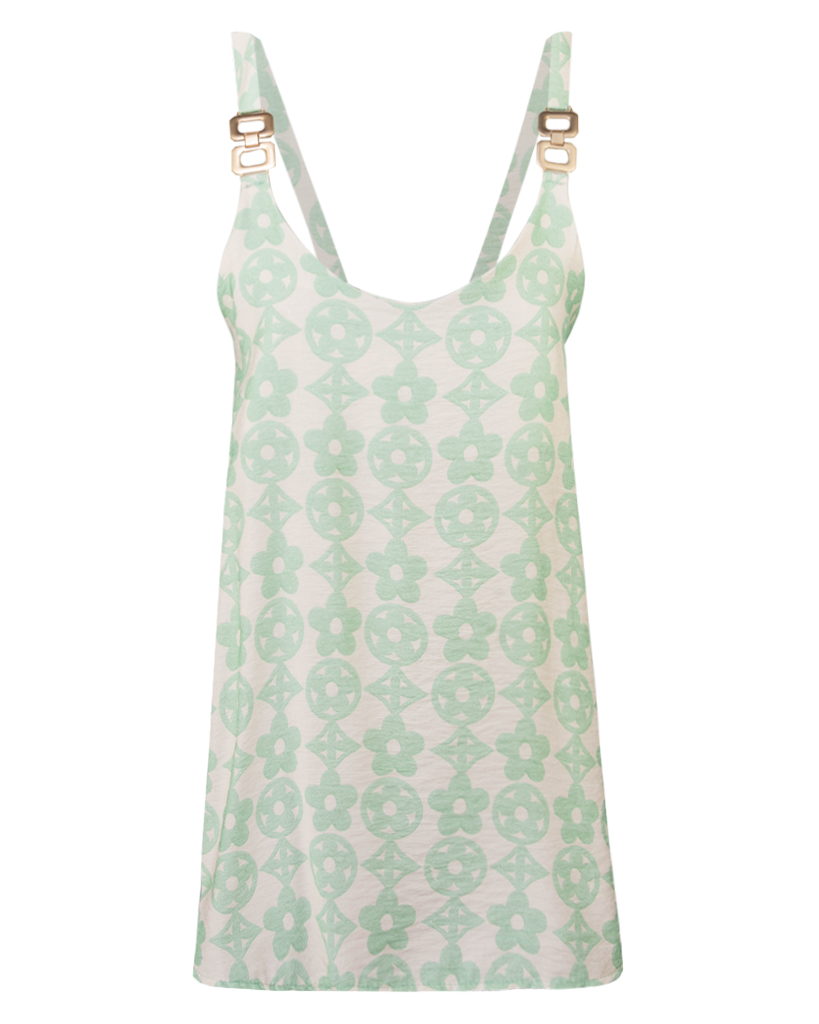 Top mit dekorativen Trägern Blumen Print Top mit dekorativen Trägern Blumen Print