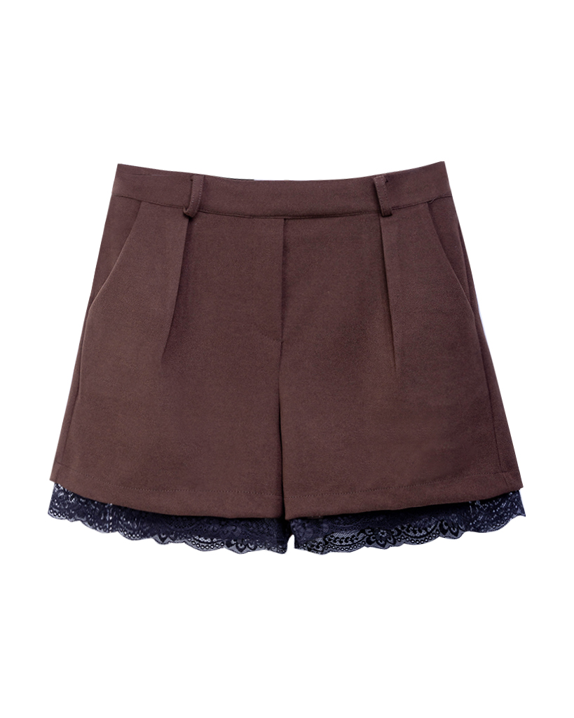 kurze hose mit spitze am bein