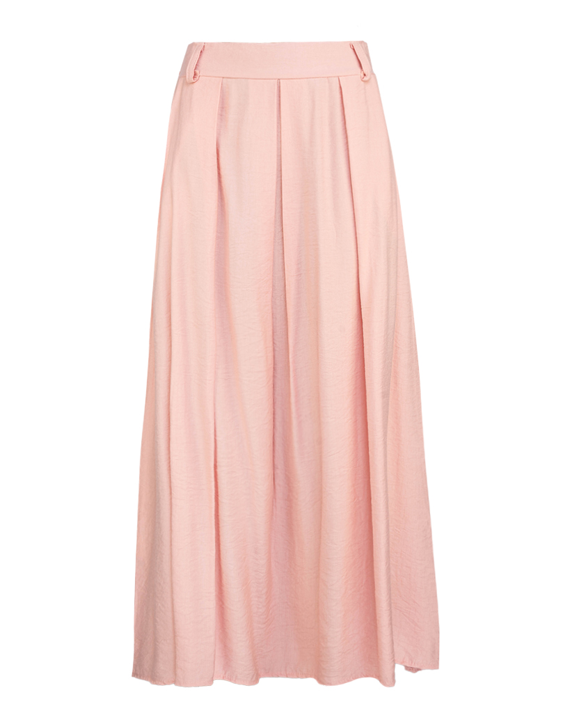 Viskose Midi Rock mit Taschen Viskose Midi Rock mit Taschen