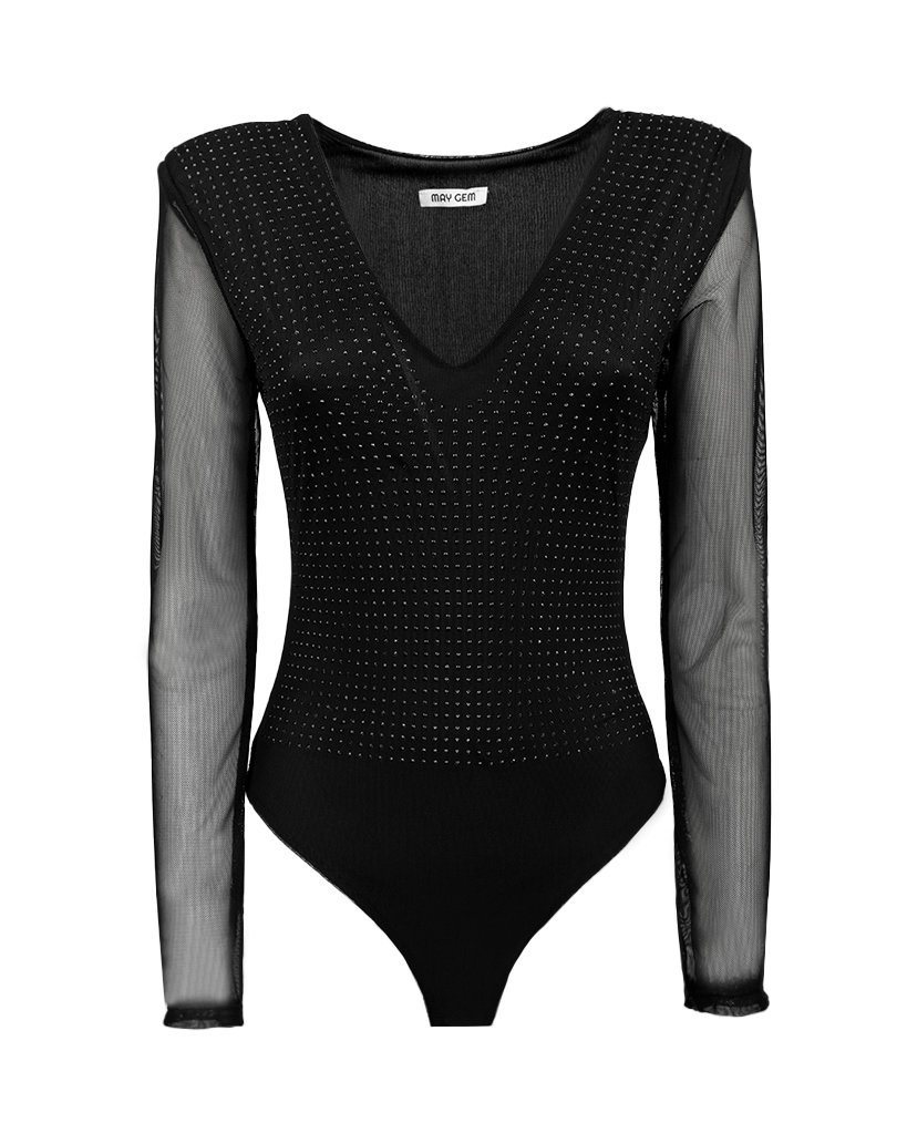 Body mit Strasssteinen Body mit Strasssteinen