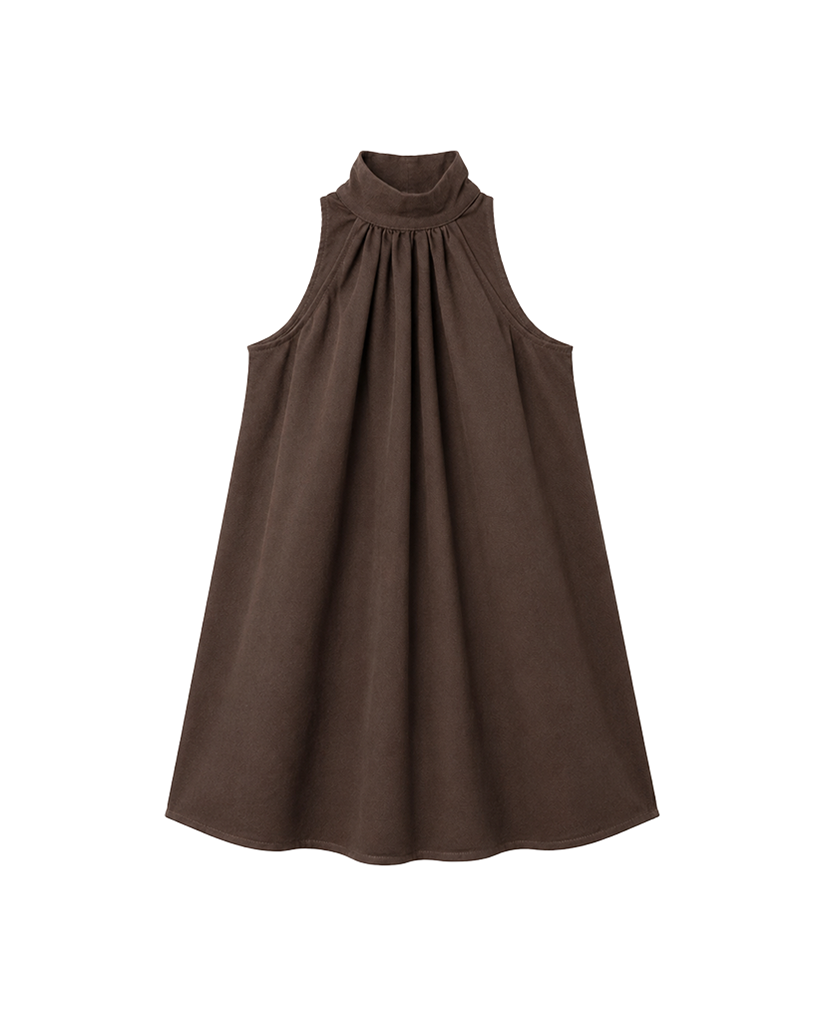 Ärmelloses Baumwoll Tank-Maxikleid mit dekorativer Nackenschleife Ärmelloses Baumwoll Tank-Maxikleid mit dekorativer Nackenschleife