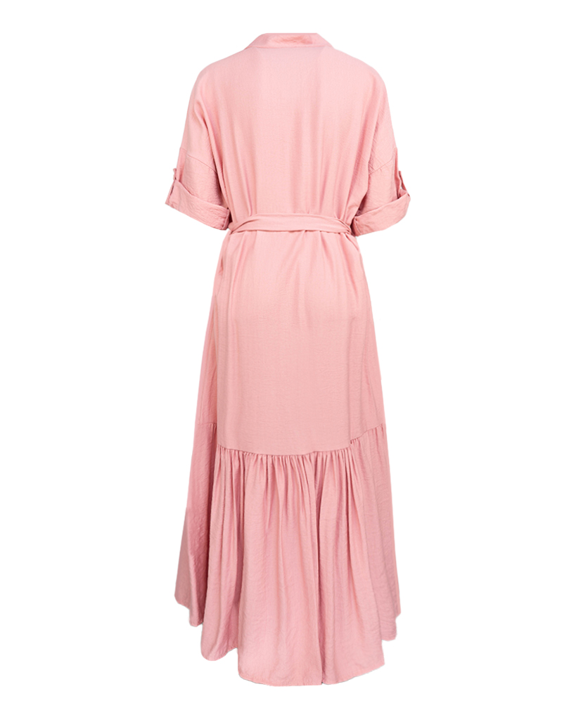 Kleid mit gerafften Stufen