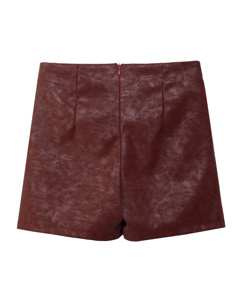 Smoke Leder Skort Smoke Leder Skort