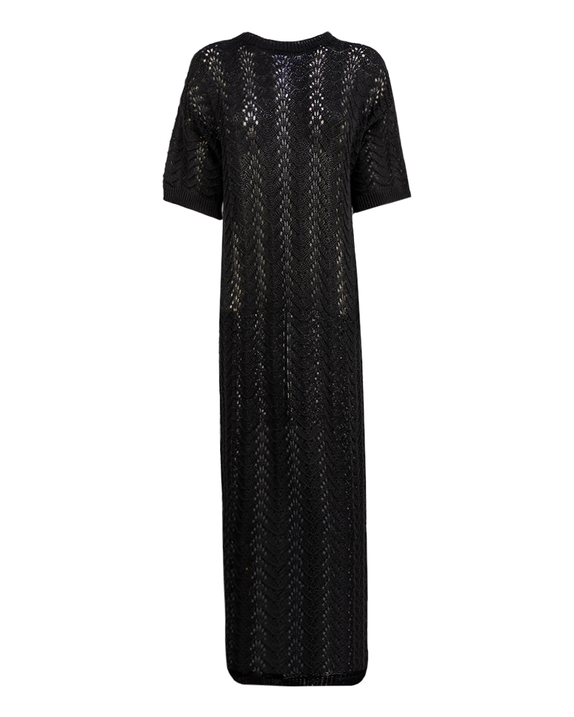 maxi Kleid Strick-Shirt maxi Kleid Strick-Shirt