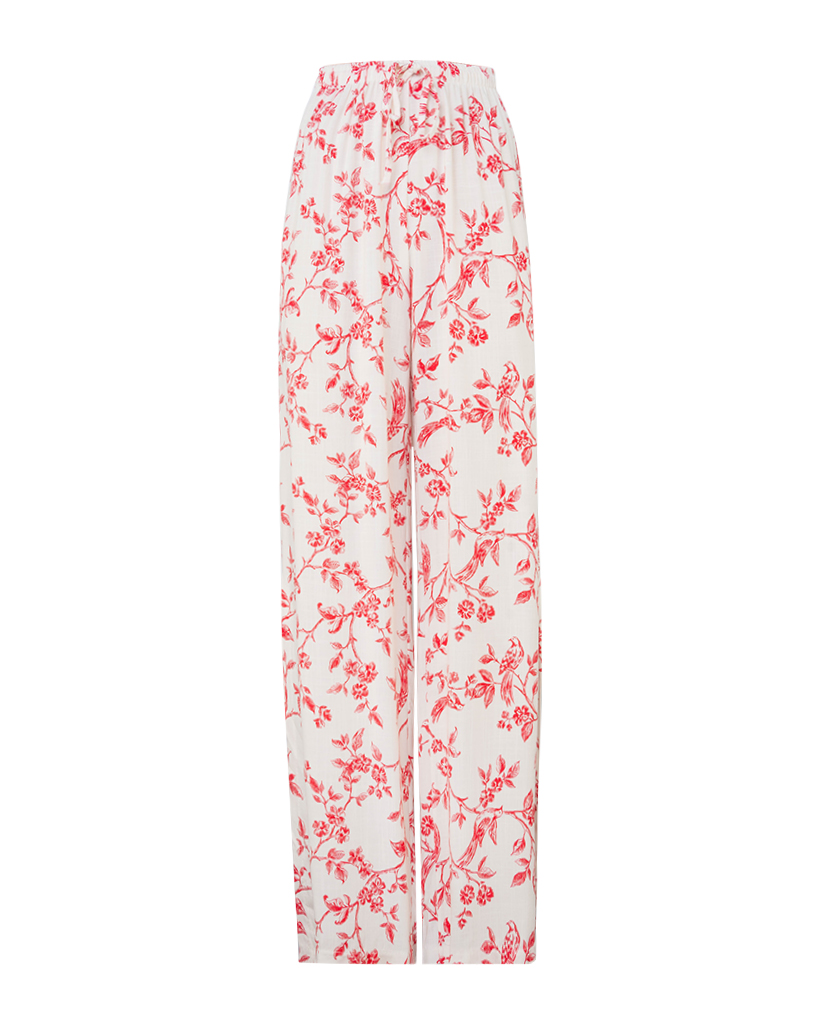 Viskose Hose mit floralem Print Muster Viskose Hose mit floralem Print Muster