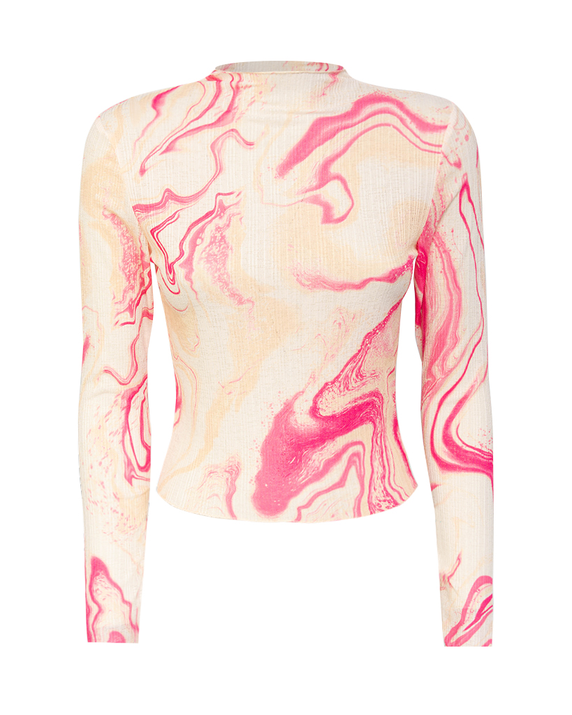 Langarm Shirt verlaufene Farben Langarm Shirt verlaufene Farben