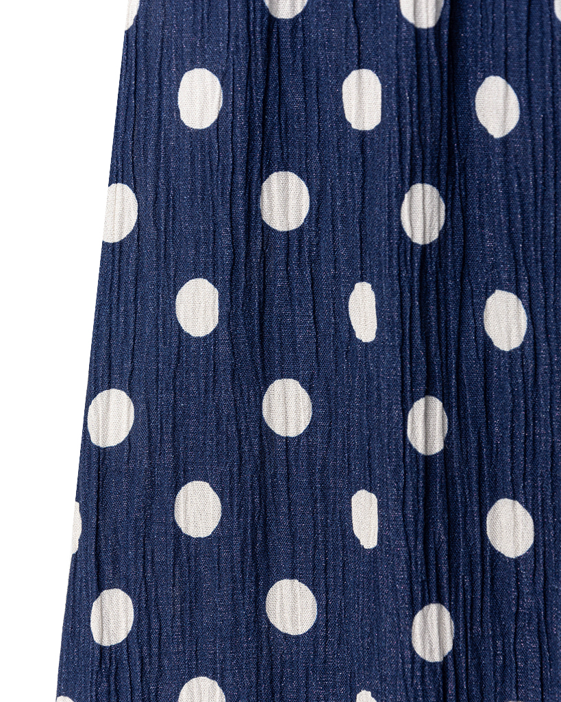 Fließender plissierter Maxirock mit klassischem Polka Dot Muster Fließender plissierter Maxirock mit klassischem Polka Dot Muster