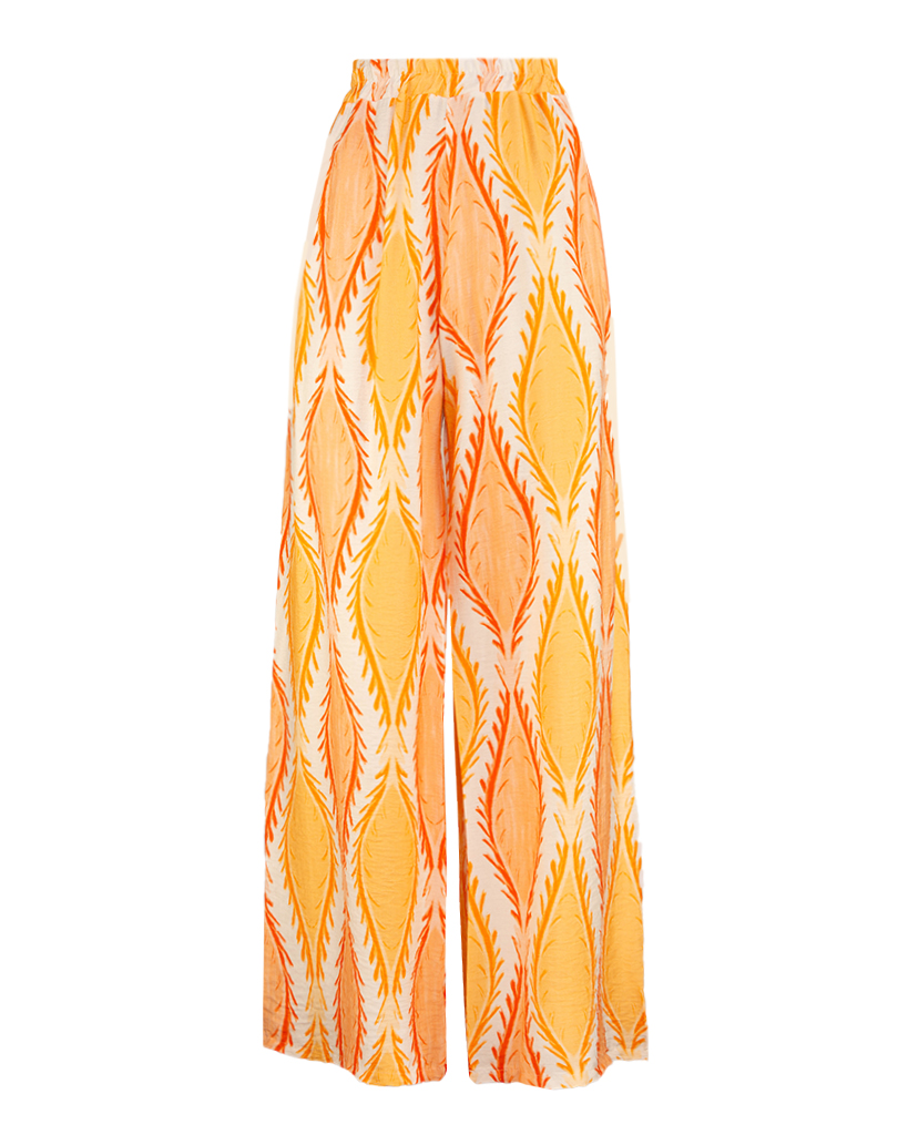 weite Hose mit Muster