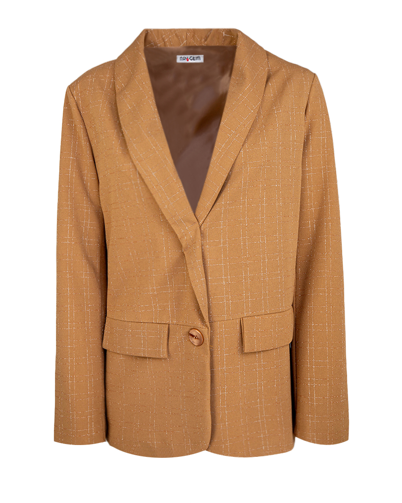 Blazer Karo-Lurex-Muster