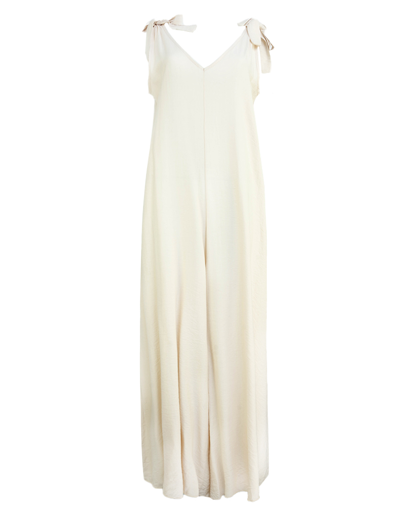 Oversize Jumpsuit mit Schulter-Schnürung