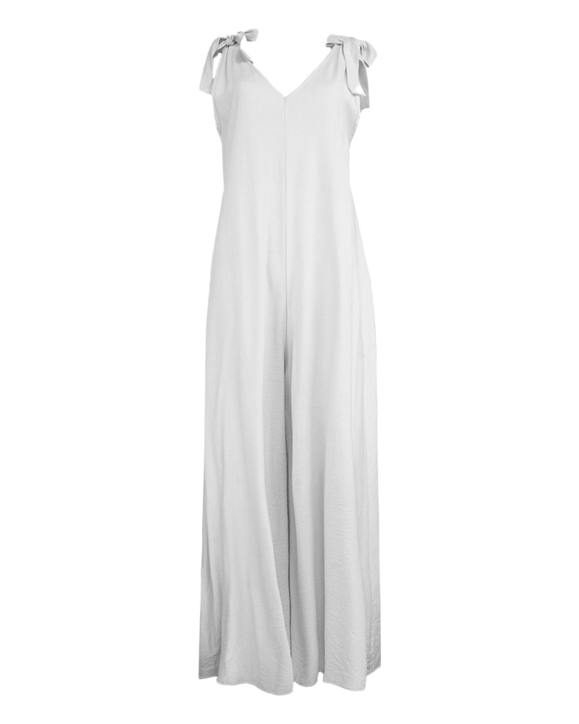 Oversize Jumpsuit mit Schulter-Schnürung