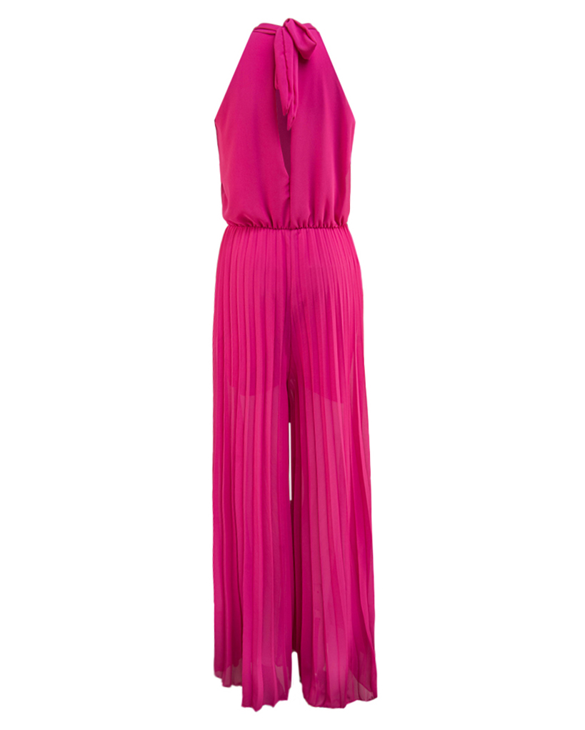 Jumpsuit aus Plissee - ärmellos Jumpsuit aus Plissee - ärmellos