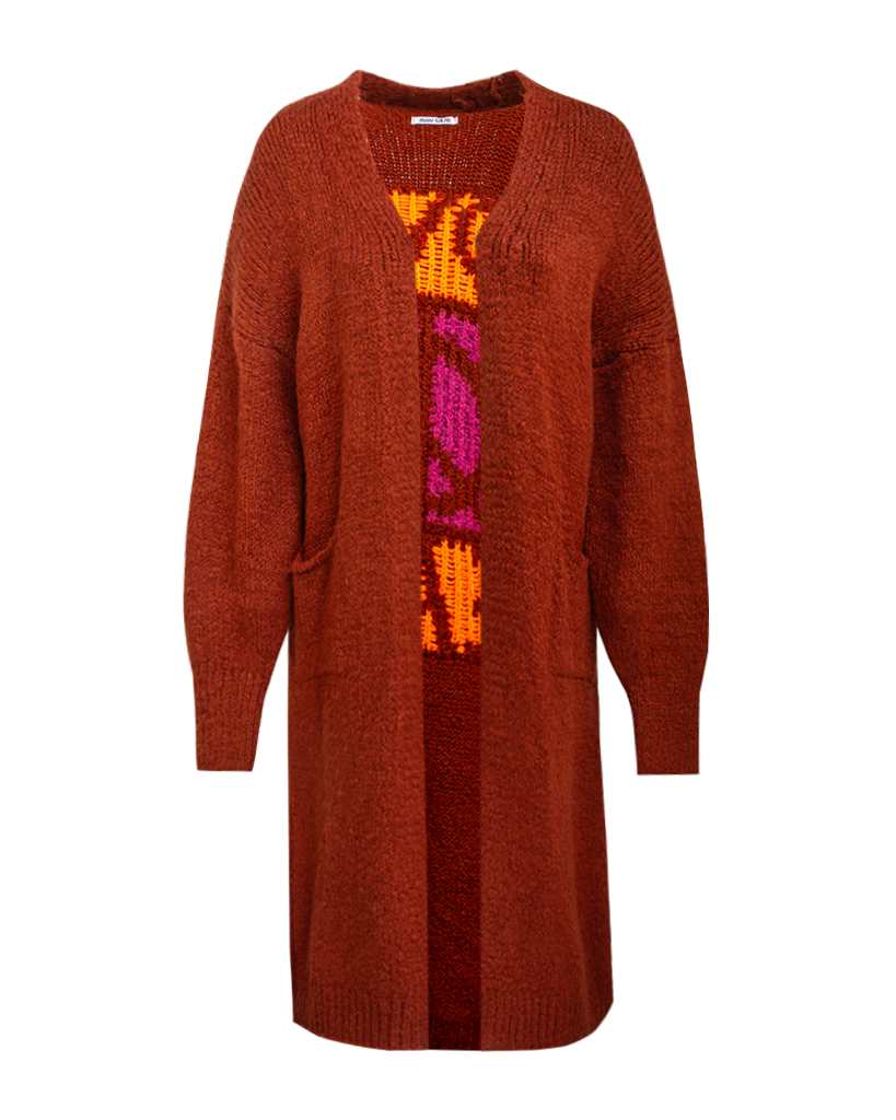 Cardigan mit Peace Logo Cardigan mit Peace Logo