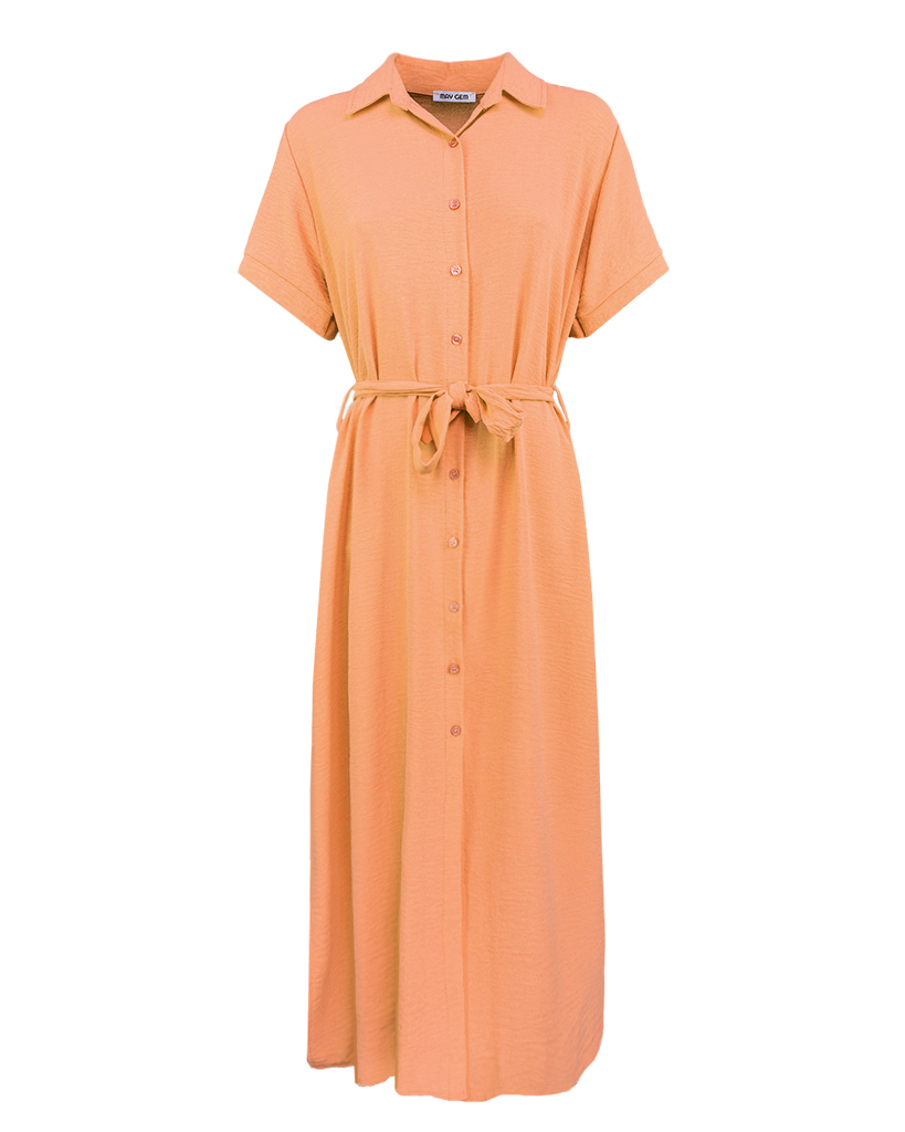 Hailey langes Hemdblusenkleid kurzarm Hailey langes Hemdblusenkleid kurzarm