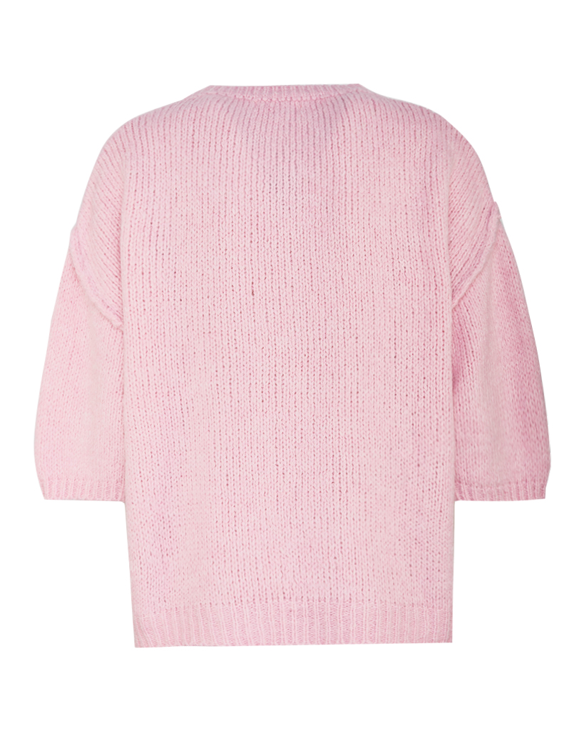 Strick Pullover "amore" gestickt kurzarm Strick Pullover "amore" gestickt kurzarm