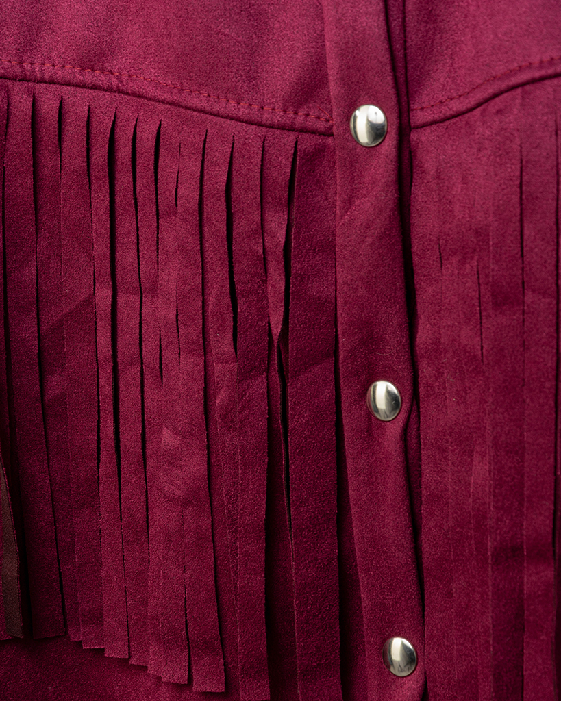 Velourleder Franzen Bluse Velourleder Franzen Bluse