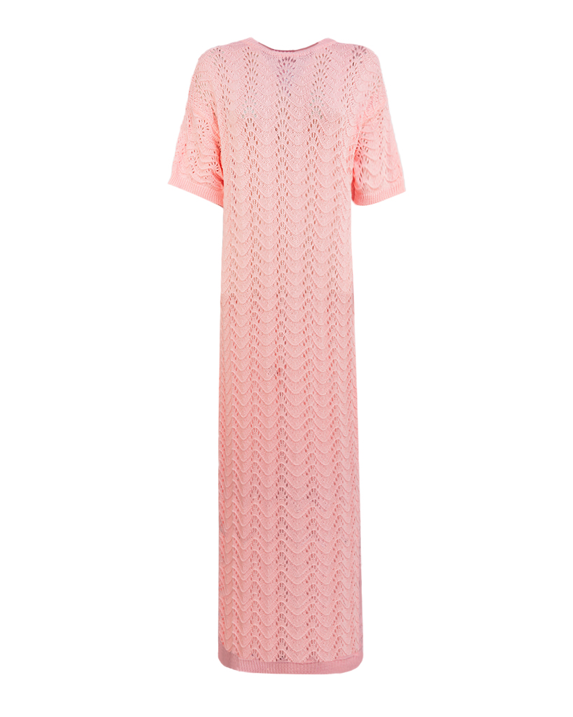 maxi Kleid Strick-Shirt