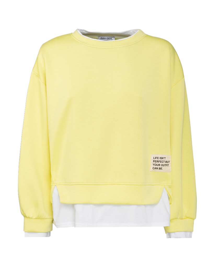 Soft Jersey Pullover doppelter Bund Soft Jersey Pullover doppelter Bund