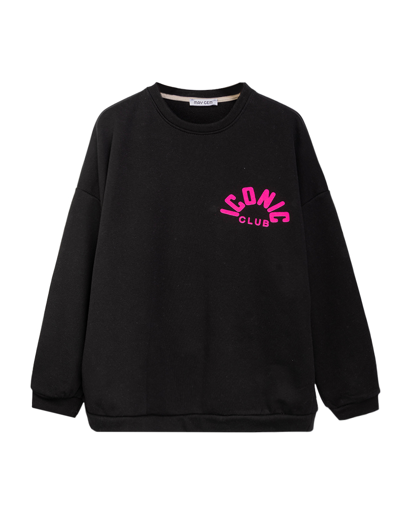 Oversize-Pullover mit „Iconic“-Print Oversize-Pullover mit „Iconic“-Print