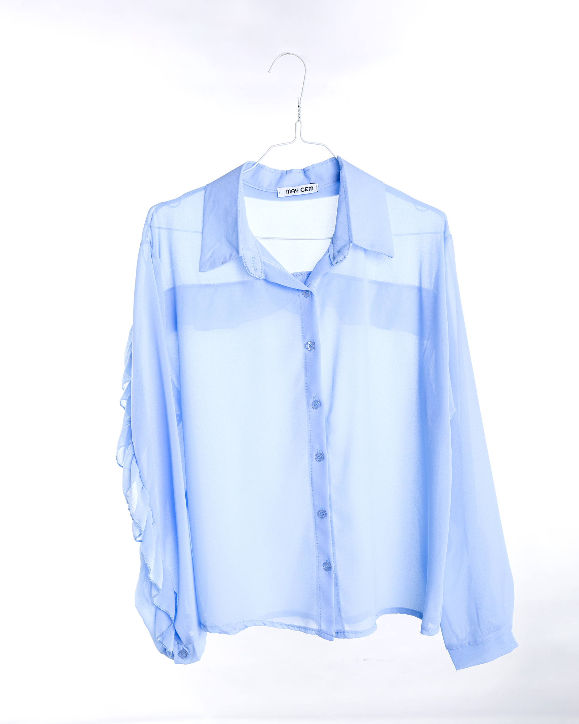Chiffon Rüschenbluse Chiffon Rüschenbluse