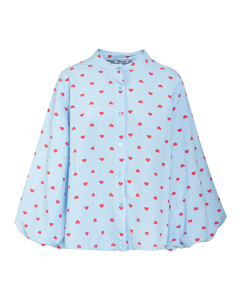 Bluse Puffärmel Herzchen