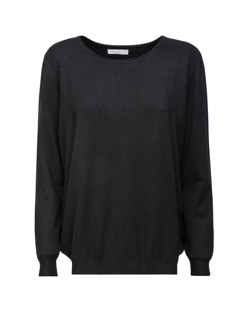 Feinstrick Rundhals-Pullover Feinstrick Rundhals-Pullover