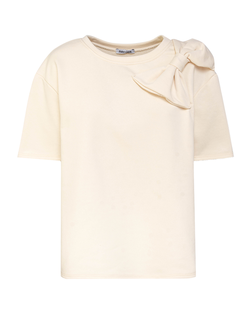 T-Shirt mit Schleifen T-Shirt mit Schleifen