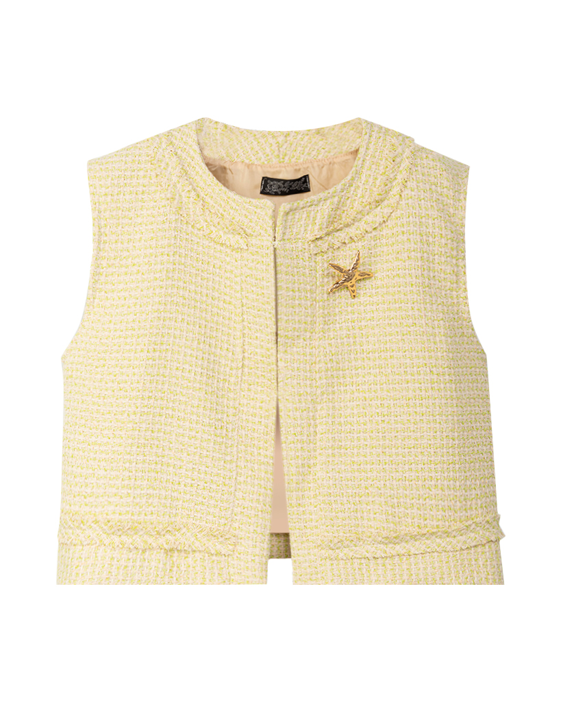 Chanel-inspirierte Weste mit Stern-Detail