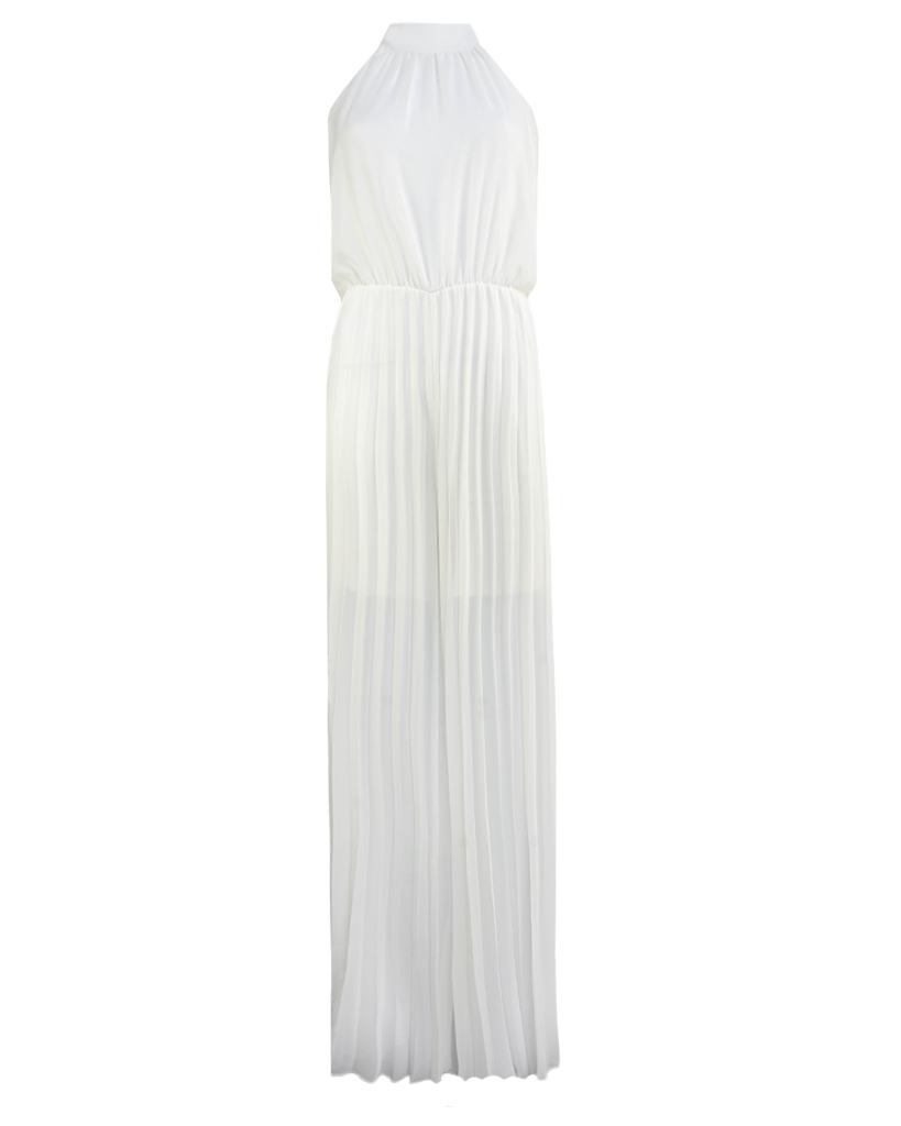Jumpsuit aus Plissee - ärmellos Jumpsuit aus Plissee - ärmellos